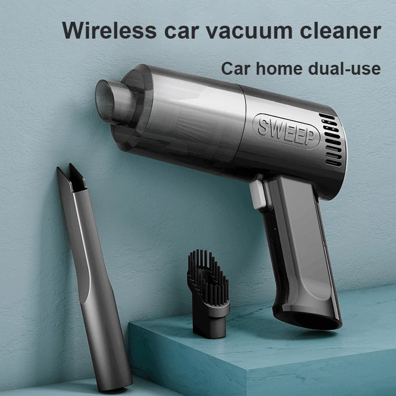 Wireless Car Vacuum Cleaner High-Power Cleaner Cordless 120W Handheld Vacuum Home Car Dual Use Dry and Wet Mini Vacuum Cleaner
