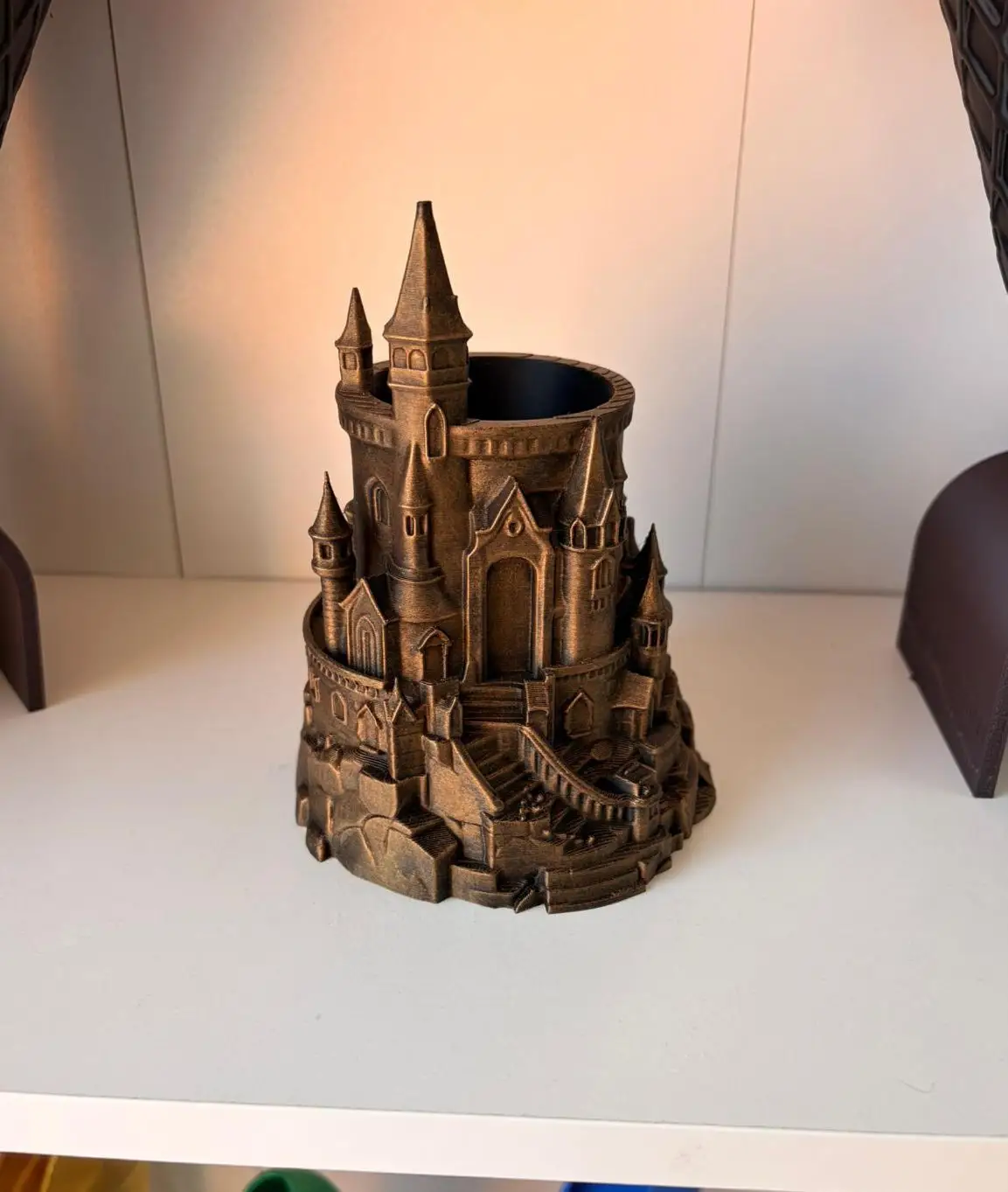 Harry Potter Dark Style Pen Holder 3D Printed Creative Pen Cup Magic Castle Decoration Slightly Flawed Picture Reference view 6