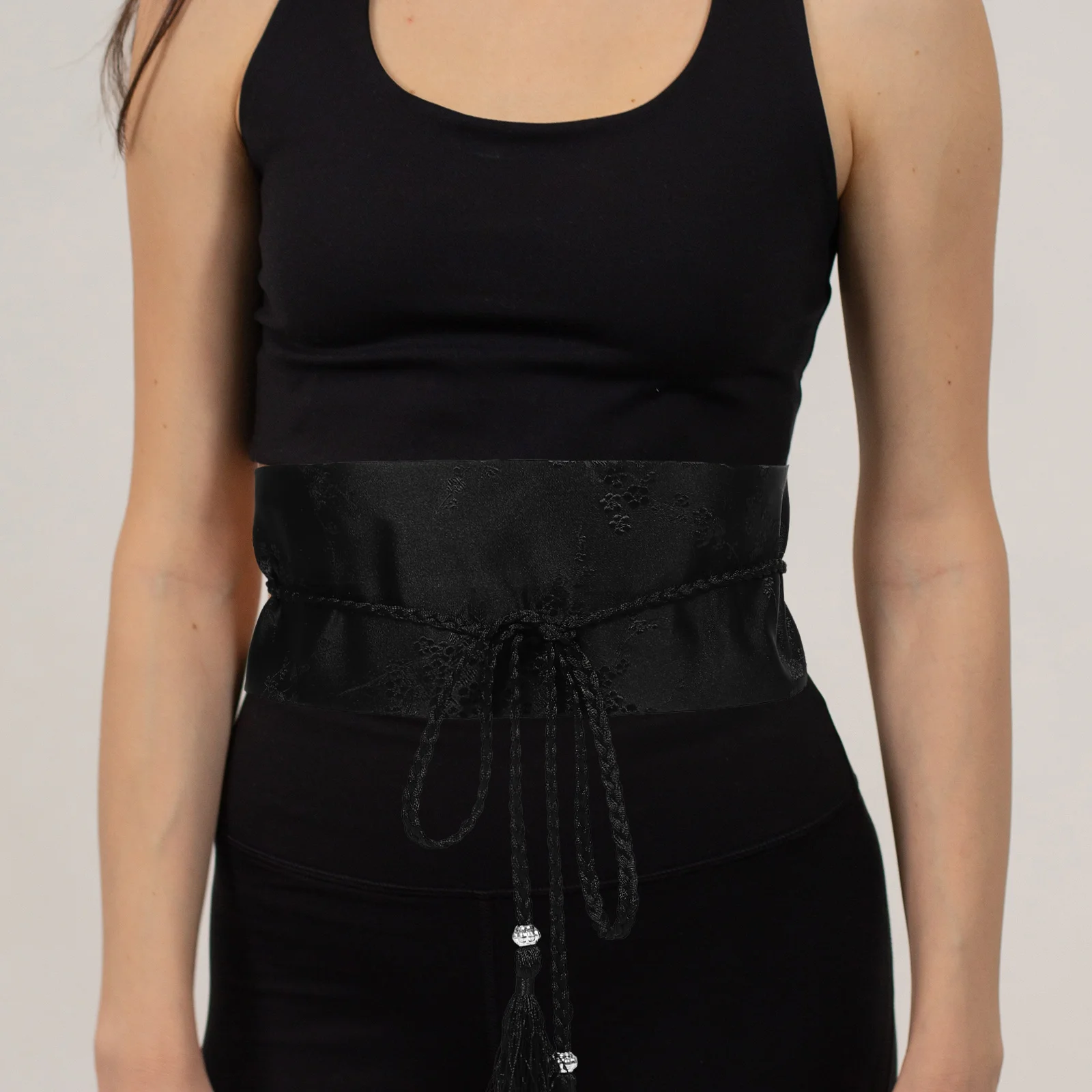 

Vintage Embroidered Wide Waist Belt for Women Japanese Kimono Tassel Braided Adjustable Traditional Yukata Dress Accessories