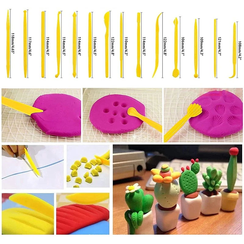 25 Pcs Acrylic Clay Roller With Acrylic Sheet Engraving Pen Plastic Scraper Clay DIY Tool For Shaping And Sculpting