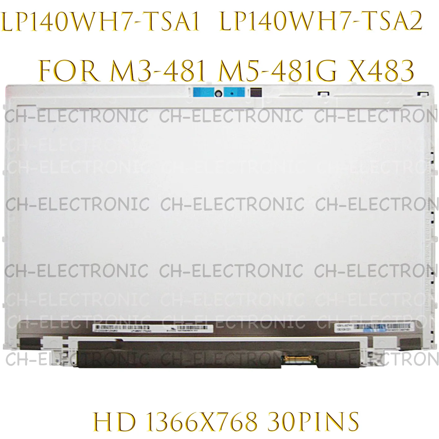 

14" Laptop LED LCD Screen Panel LP140WH7-TSA1 LP140WH7-TSA2 LP140WH7 TSA1 For Acer M5 481G 481T 841T M3-481 X483 Display matrix