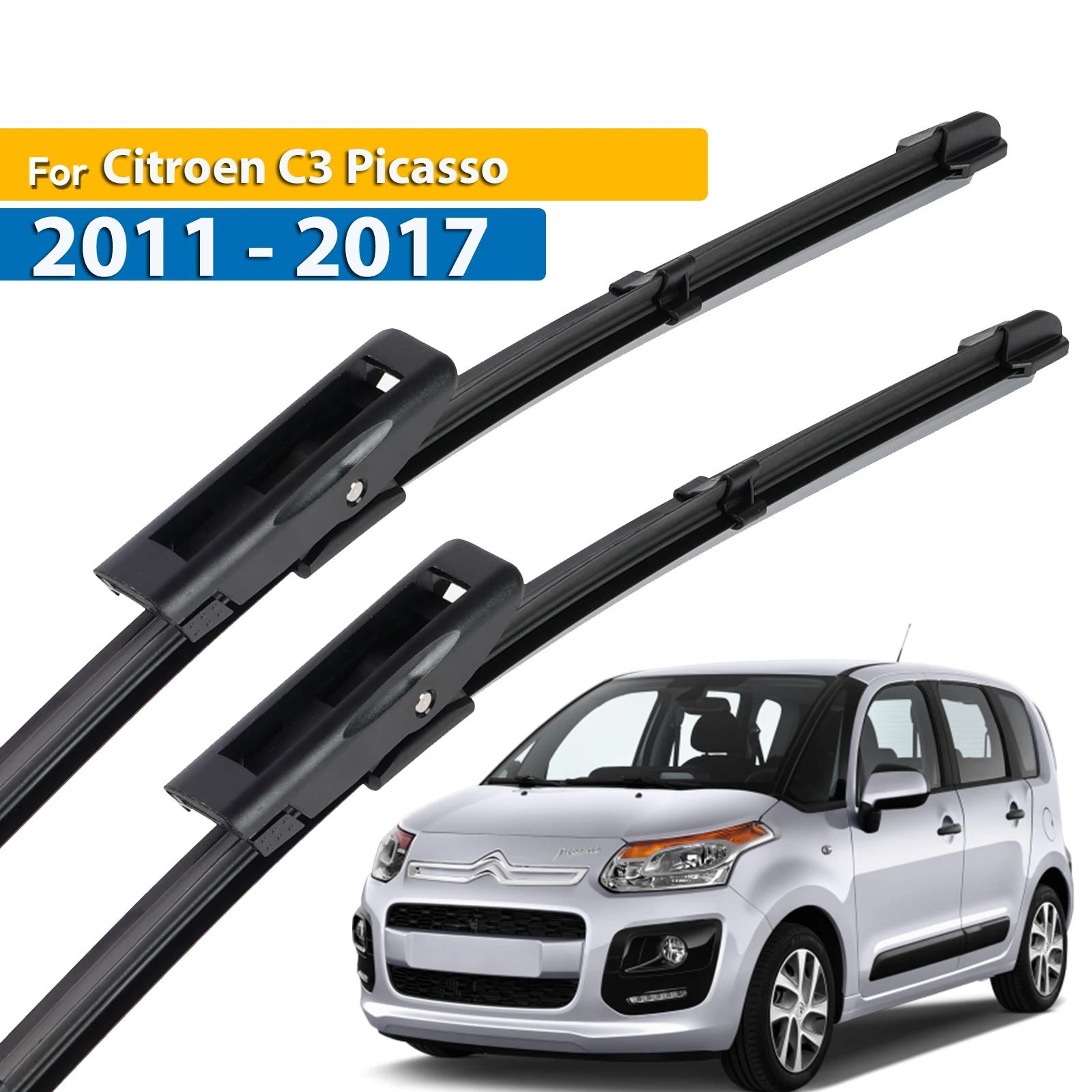 

Стеклоочиститель Erick's LHD, передние щетки стеклоочистителя для Citroen C3 Picasso 2011-2017, лобовое стекло, лобовое стекло, автомобильные щетки от дождя 24 "+ 16"