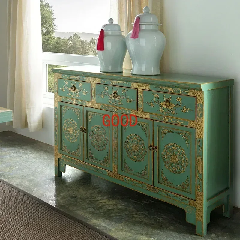 Living Room Simple Solid Wood Sideboard
