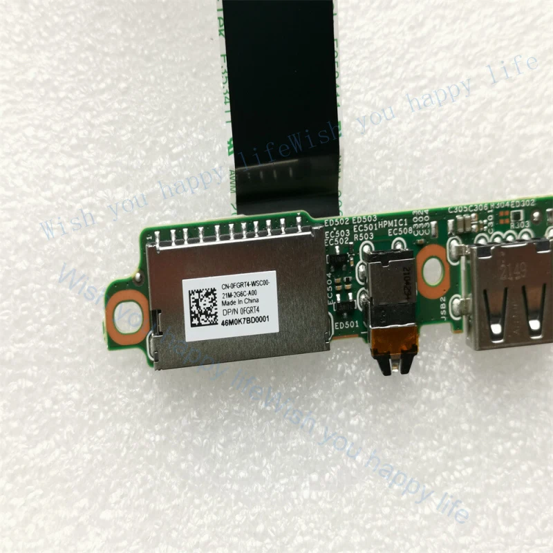 v+  USB Audio I/O Board w/Cable for Dell G3 3500 0FGRT4