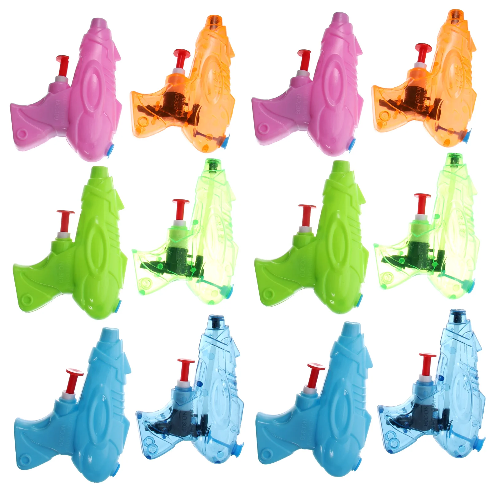 12 Pcs Mini Water Park Toys Kids for Plastic Play Outdoor Beach Games