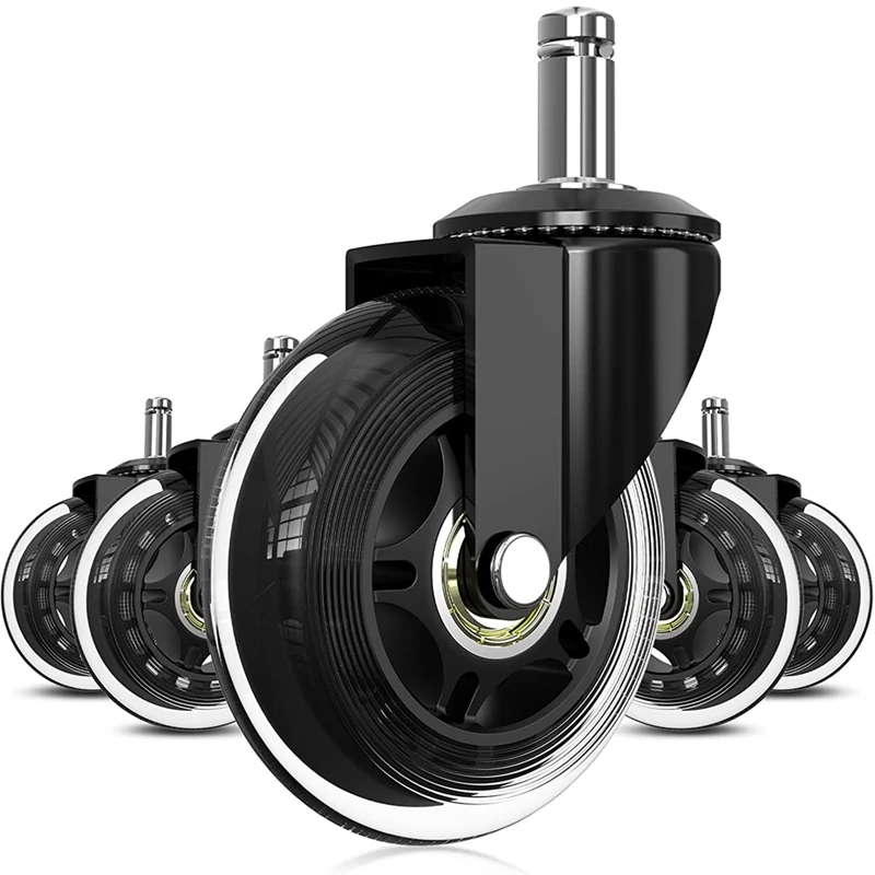 

Office Chair Wheels, Set of 5 Wheels for Office Chairs, 11 mm x 22 mm Pen, Universal Office Chair Castors-A33R