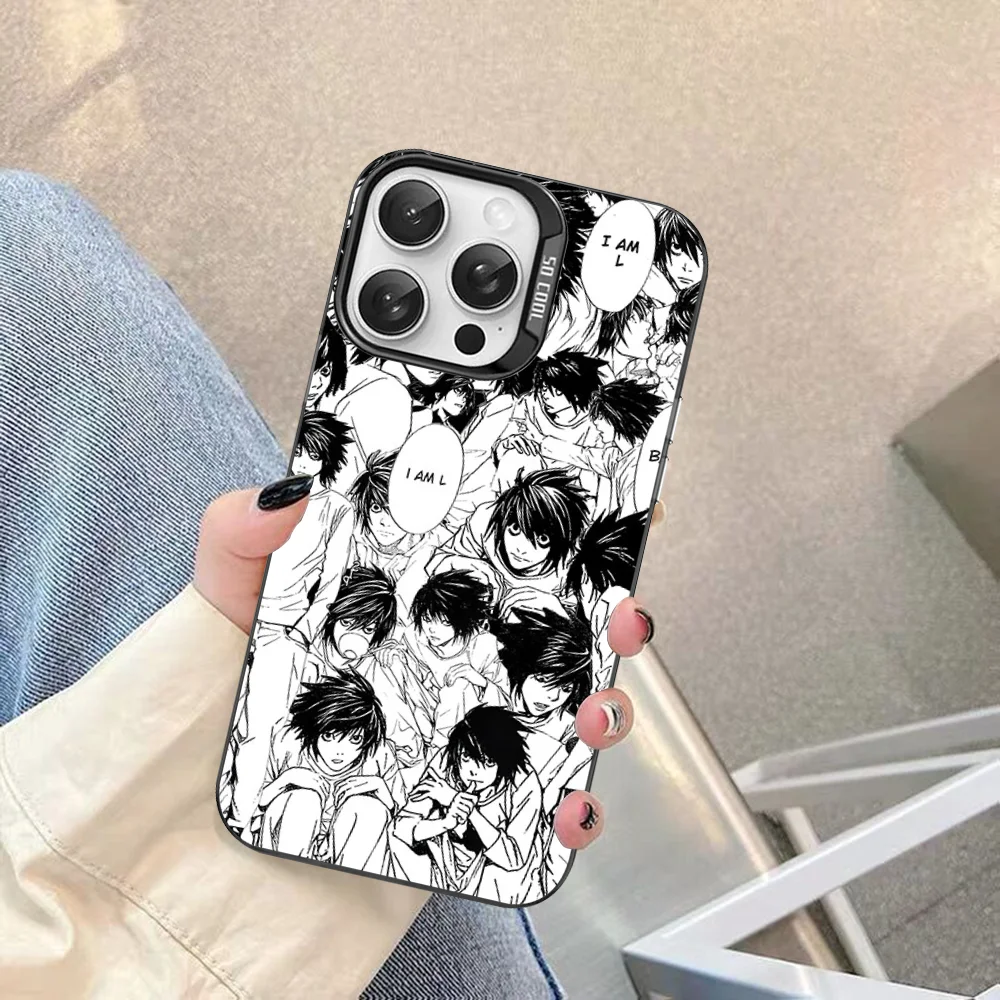 Death Note Yagami Light L Lawliet Phone Case For iPhone 16 15 14 13 12 11 Pro Max X XR XSMAX Matte Shockproof Back Cover