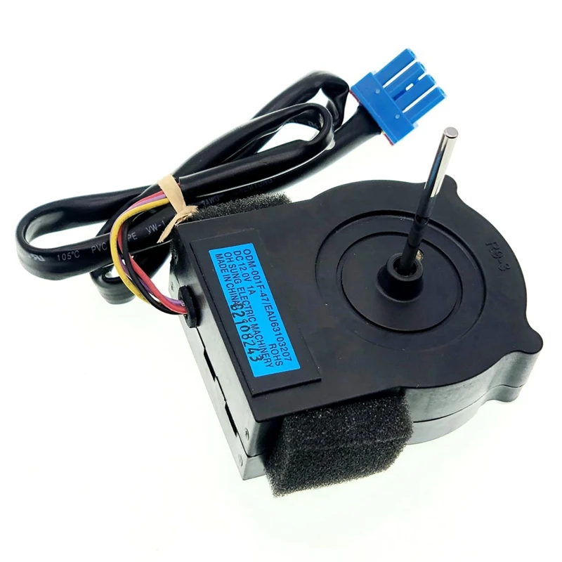 EAU63103207 Motor de ventilador evaporador para refrigerador Kenmore, conjunto de Motor de ventilador de refrigerador DC12V 1A