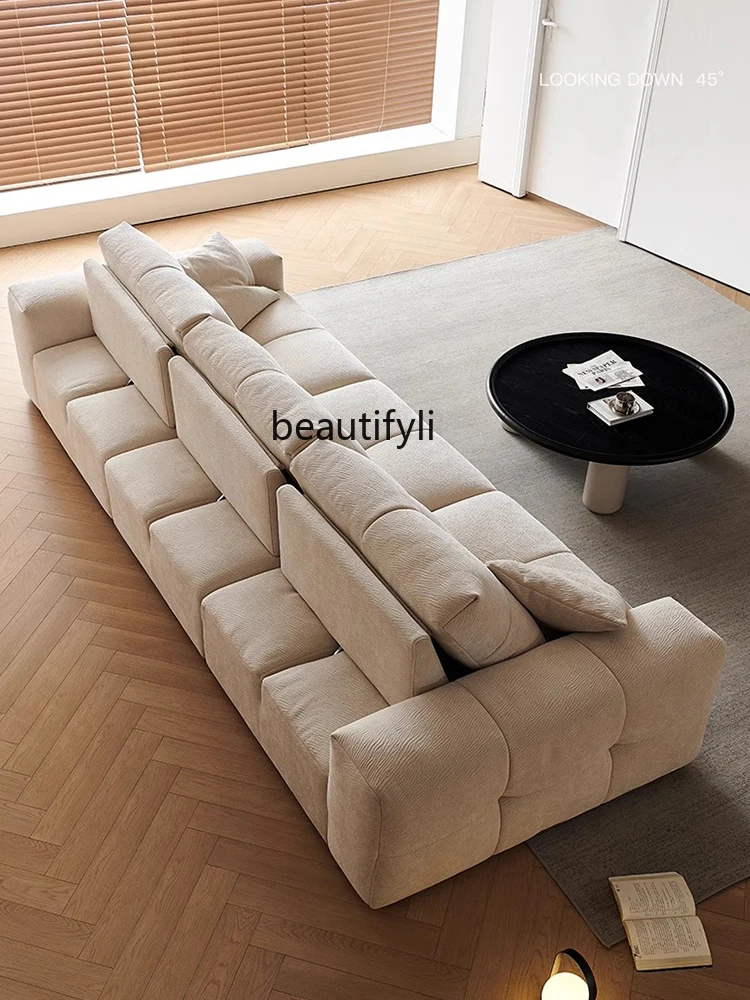 

Movable adjustable backrest living room sofa New chenille sofa