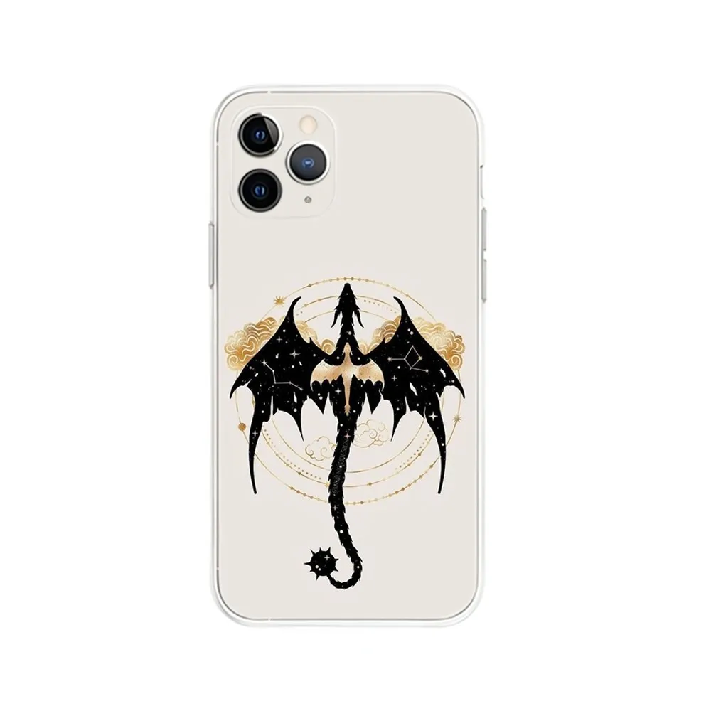 F-Fourth Wing Dragon  Phone Case For iPhone Apple 15,14,13,12,Mini,11,Pro,Max,Plus,X,XR,XS,8,SE,2020,Plus Transparent Cover