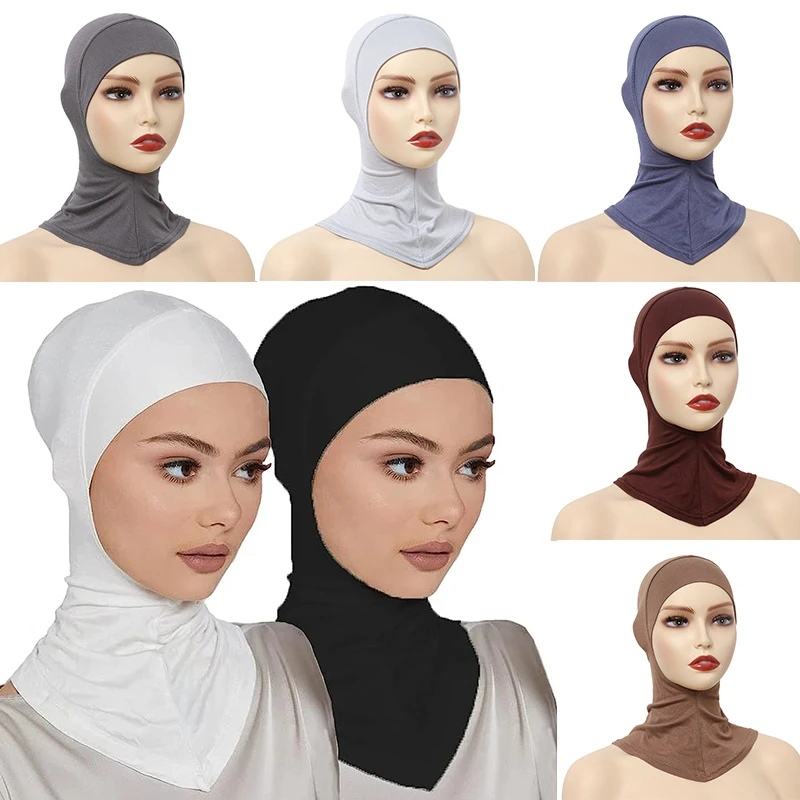 Muslim Women Underscarf Head Cover Muslim Headscarf Inner Hijab Caps Islamic Underscarf Hat Cap Bone Bonnet