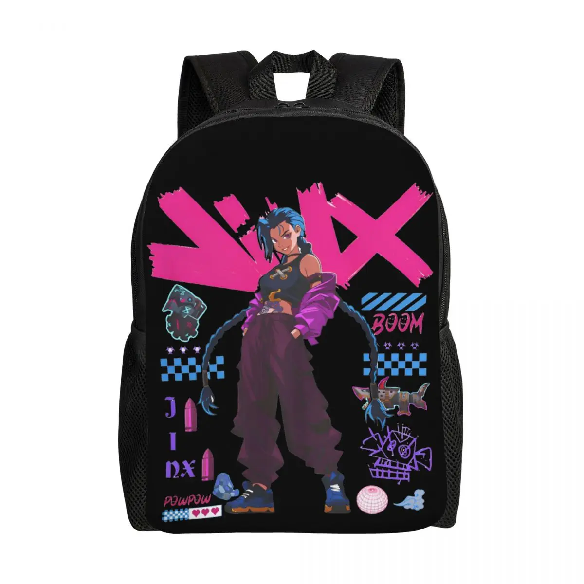 

Arcane Jinx Game Lover Fans Gift Little Child Backpack for Boys Girls Toddler Lovely Daycare Backpacks School Bag