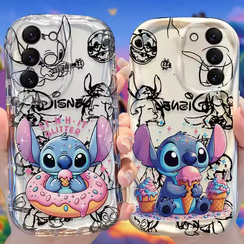 Disney Stitch Case for Samsung Galaxy S24 S23 S22 S21 Ultra Plus S20 FE A73 A72 A71 A55 A54 5G A53 A52 A51 4G A50S A50 Cover