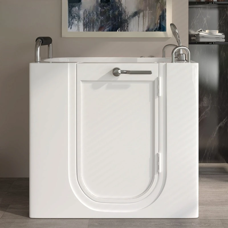 The elderly walk-in door bathtub acrylic small apartment accessible Jacuzzi