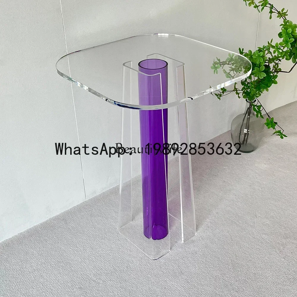 

Modern simple acrylic edge few small apartment living room art corner few