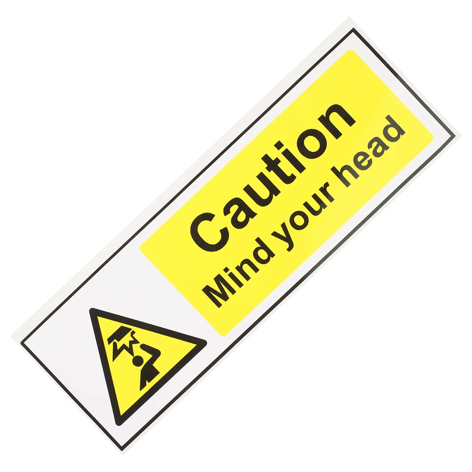 „Be Careful“-Kopfaufkleber „Mind Your Signs“, Wanddekoration, niedrige Deckenuhr, Warnschild, Ausverkauf, Vorsicht, PVC