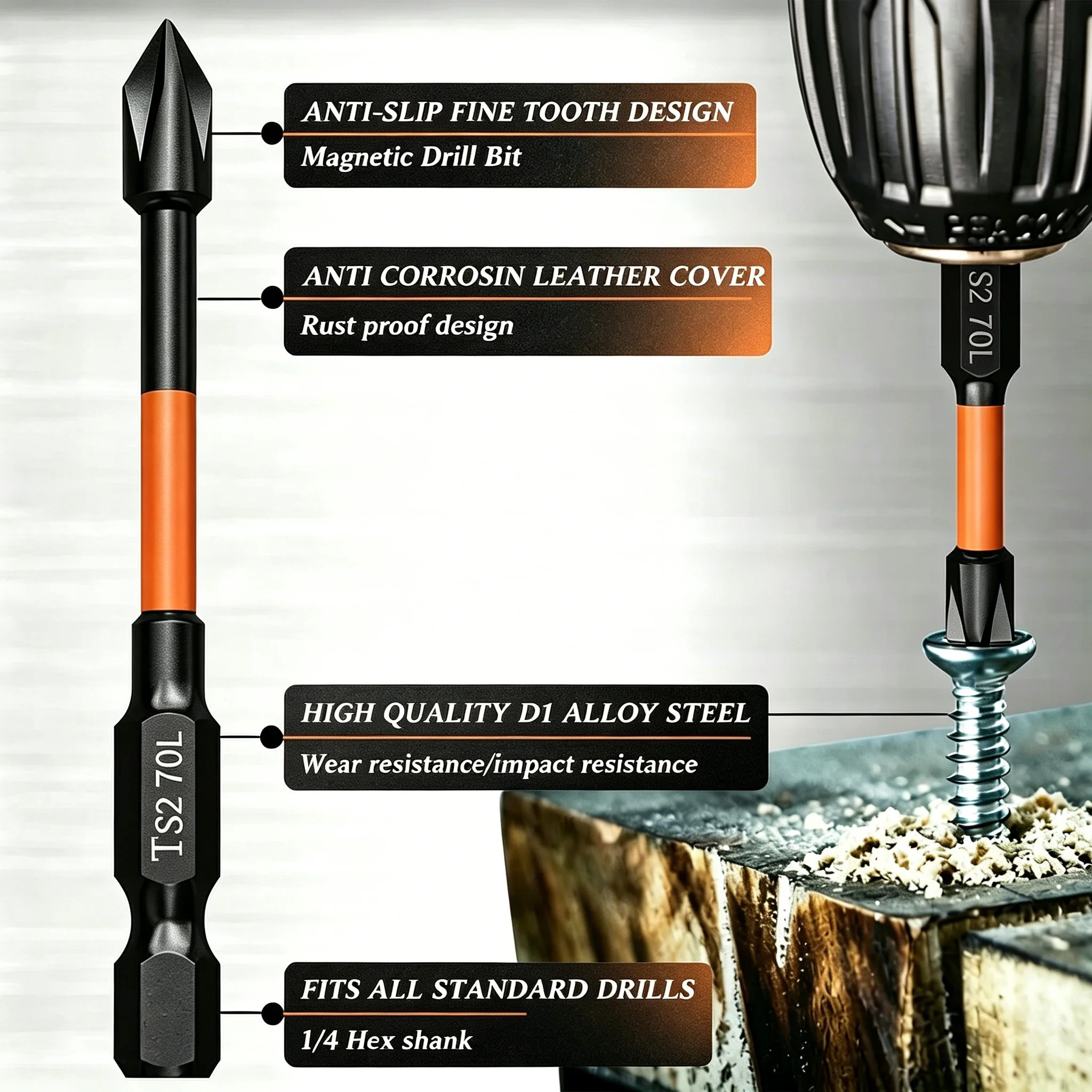 طقم 3 قطع من مفكات البراغي الم - مراجعة Power Tools Orange وسعره