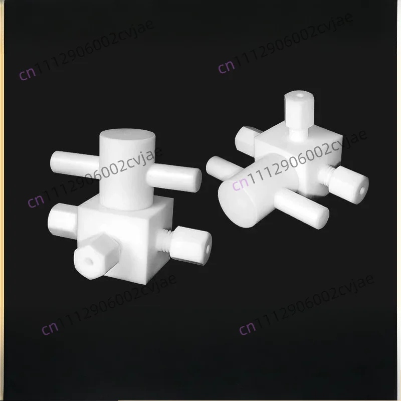 PTFE three-way valve Teflon ball valve Horizontal conversion three-way ball valve