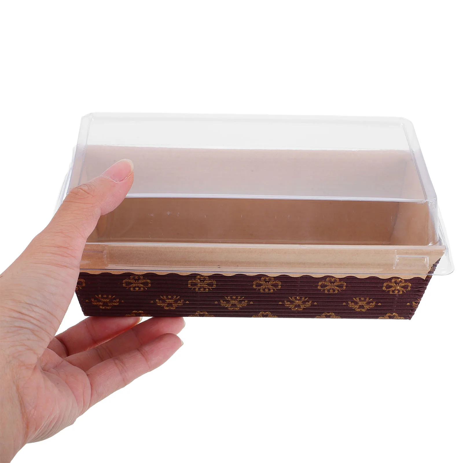 75 قطعة مقالي رغيف الورق المستطيلة مقاومة للحرارة صواني الخبز المموجة للخبز كعكة الكعك المنزل المهنية استخدام المخابز