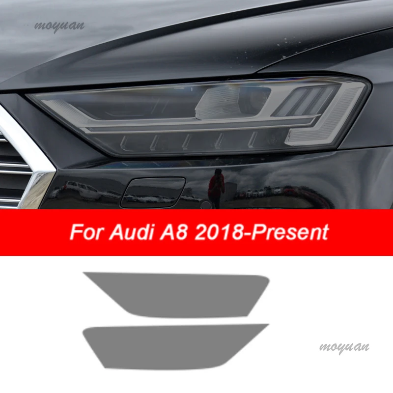 

Car Headlights Tint Smoked Black Protective Film TPU Sticker For Audi A3 8V A4 B8 B9 A5 A6 C8 A7 A8 D4 TT E-tron R8 Accessories