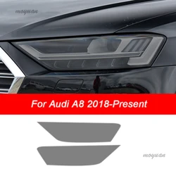 Car Headlights Tint Smoked Black Protective Film TPU Sticker For Audi A3 8V A4 B8 B9 A5 A6 C8 A7 A8 D4 TT E-tron R8 Accessories