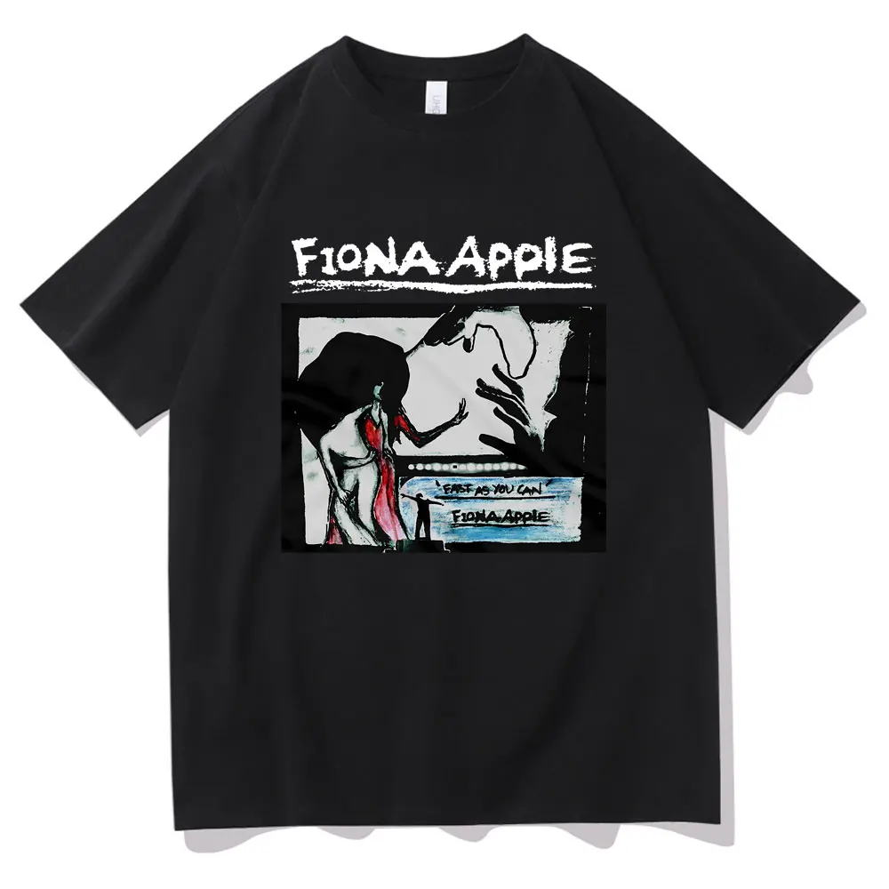 Rock Singer Fiona Apple T-shirt Men Women Hip Hop Fashion T Shirts Male High Quality Soft Cotton Oversized Tshirt Gift for Fans