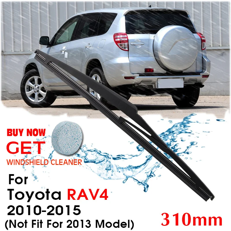 Car Wiper Blade Rear Back Window Windscreen Windshield Wipers For Toyota RAV4 Hatchback 310 mm 2010-2015 (Not fit 2013 Model)