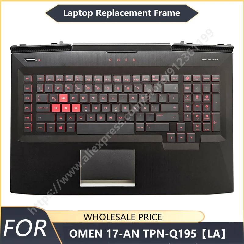 For OMEN 17-AN TPN-Q195 Original New LA Keyboard Laptop Palmrest Backlight Replacement Keyboard Without optical drive slot