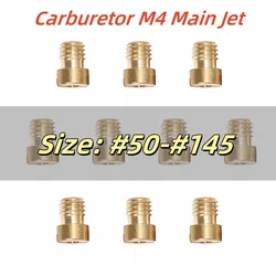 10pcs M4 Main Jet 4mm for GY6 50cc 139QMB Scooter Motorcycle Mikuni Keihin Carburetor CVK24~26 PZ19 Round Head injectors Nozzle