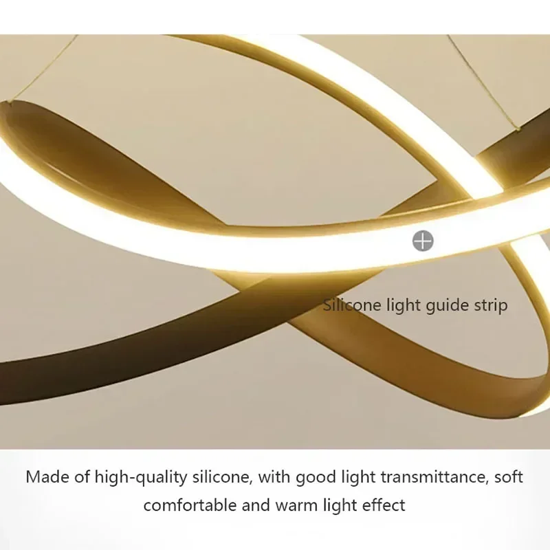 Lampe LED Suspendue au Design Moderne, Luminaire Décoratif d'Nik, Idéal pour un Salon, une Salle à Manger, une Chambre à Coucher ou un Hôtel, 50cm