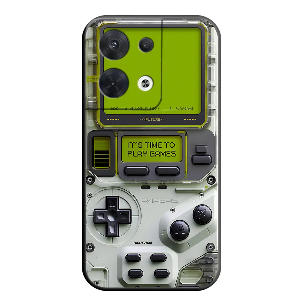 ريترو وحدة التحكم G-Game Boy غطاء جراب هاتف ل ممن لهم رينو 14 14F 13 13F 12 11 11F 10 8 8T 7Z 7 6 5 5F 4 4F لايت برو زائد حافظة من البولي يوريثان