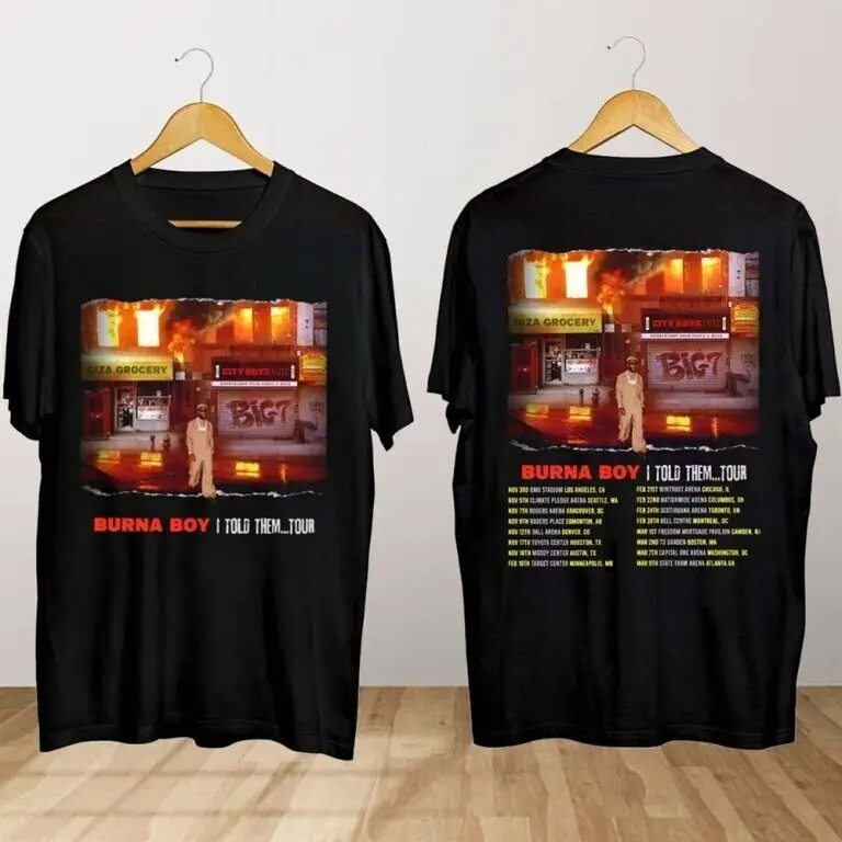 Burna Boy I Told Them Tour 2024 Shirt Great new new shirt