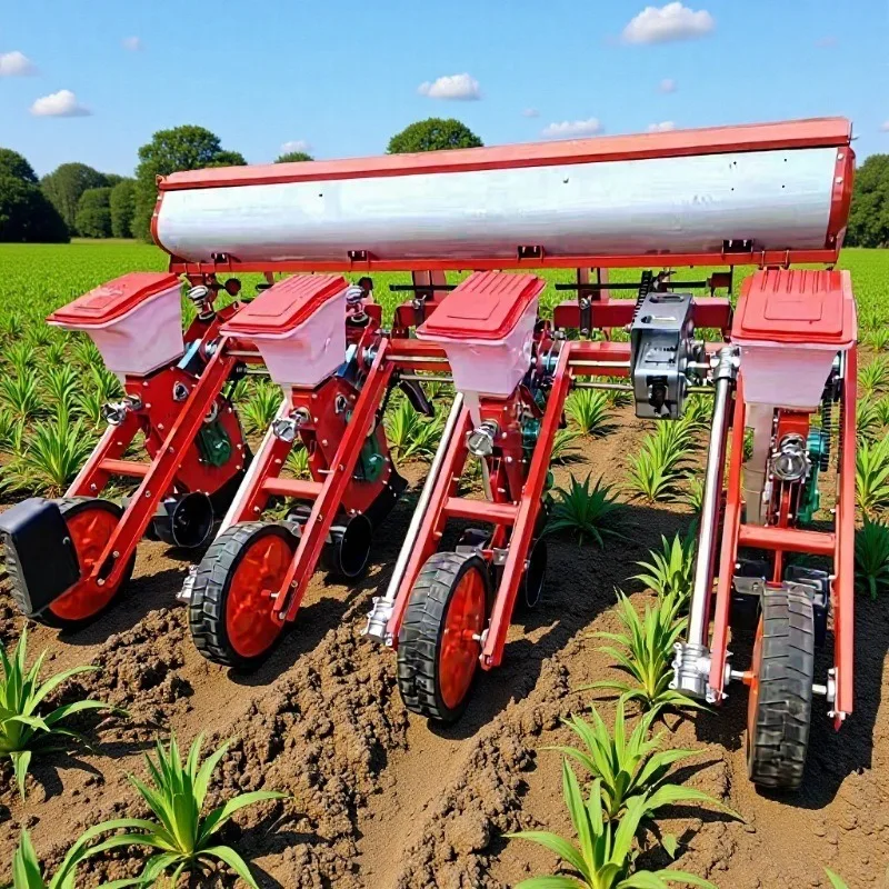 Maize Planter With Fertilizer Seeder Corn Seeder for Tractor Use New Condition 4-Row Motor Engine Planter Farming