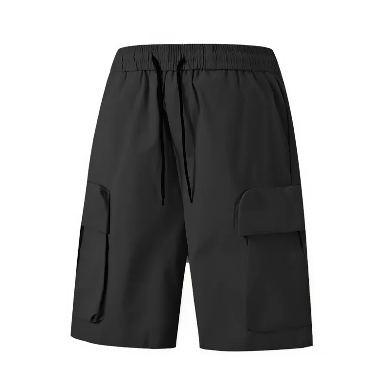 Men's Cargo Drawstring Shorts with Multi-Pockets Durable Workwear Outdoor and Casual Comfortable and Stylish, Summer Streetwear