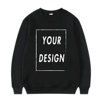 2025 Nueva sudadera unisex sin sombrero Personaliza tu logotipo Suéter de cuello redondo Suéter casual de moda para hombres y mujeres