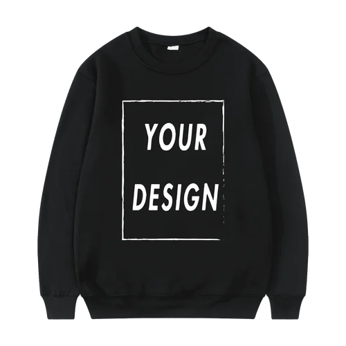 2025 Nueva sudadera unisex sin sombrero Personaliza tu logotipo Suéter de cuello redondo Suéter casual de moda para hombres y mujeres