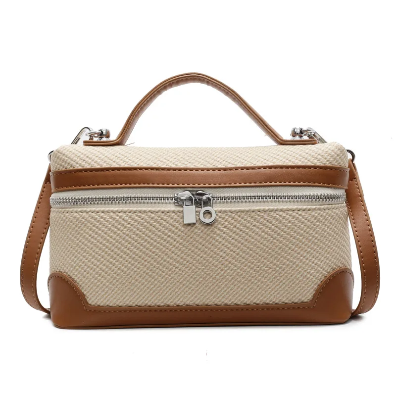 

Advanced sense of collision color box small bag 2025 new fashion handheld small square bag winter hundred with crossbody bags