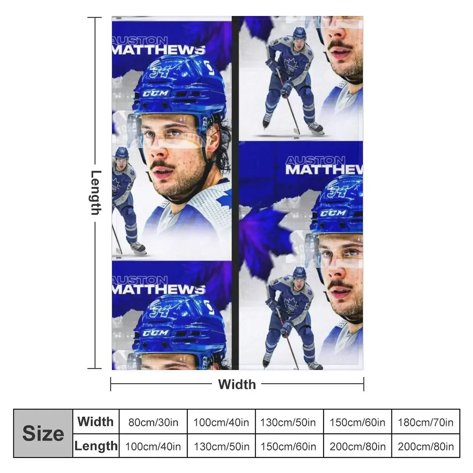 Auston Matthews Throw Blanket Decorative Sofa Luxury Brand Travel Cute Plaid Custom Bed Fashionable Blankets