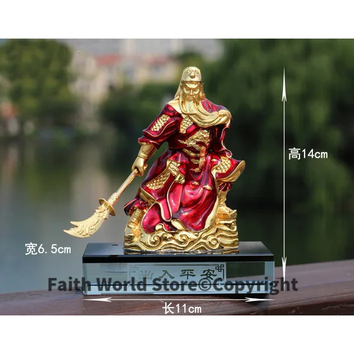 

HOME OFFICE SHOP CAR TOP Efficacious Talisman Protection Money Drawing Martial God of wealth Guan gong Guan di FENG SHUI statue