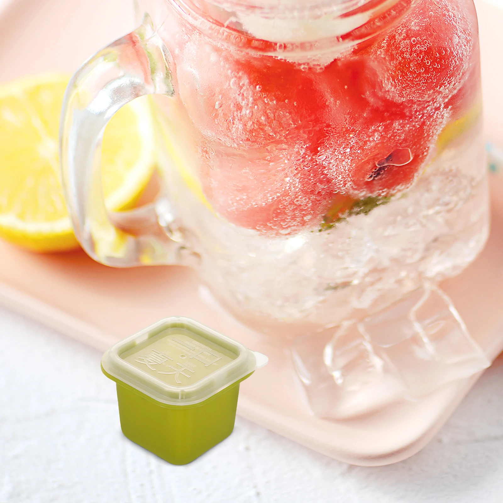 

Ice Cube Mold Square Tray Accessories PP Material Container Freezer Ice Holder Storage Bin Trays Molds Wax