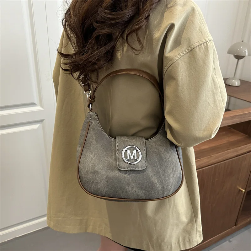 

2025 New Vintage Women's Shoulder Bag, Genuine Leather Large Capacity Multi-way Crossbody Tote, Retro Chic Work Purse for Office