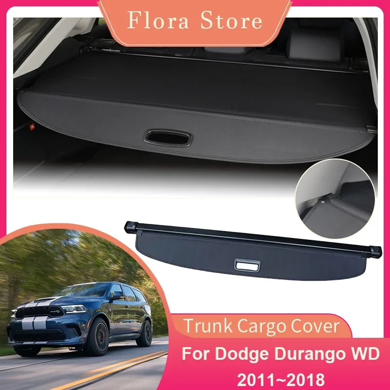 

Rear Trunk Cargo Cover for Dodge Durango WD 2011~2018 Luggage Partition Board Car Privacy Shield Shades Curtain Auto Accessories