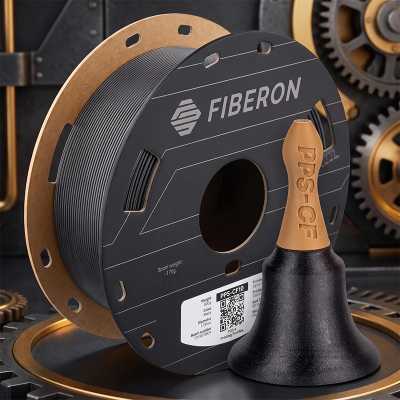PPS‑CF10 Carbon Fiber 3D Printer Filament 1.75mm High Temperature Chemical Resistant V0 Flame Retardant Engineering Consumable