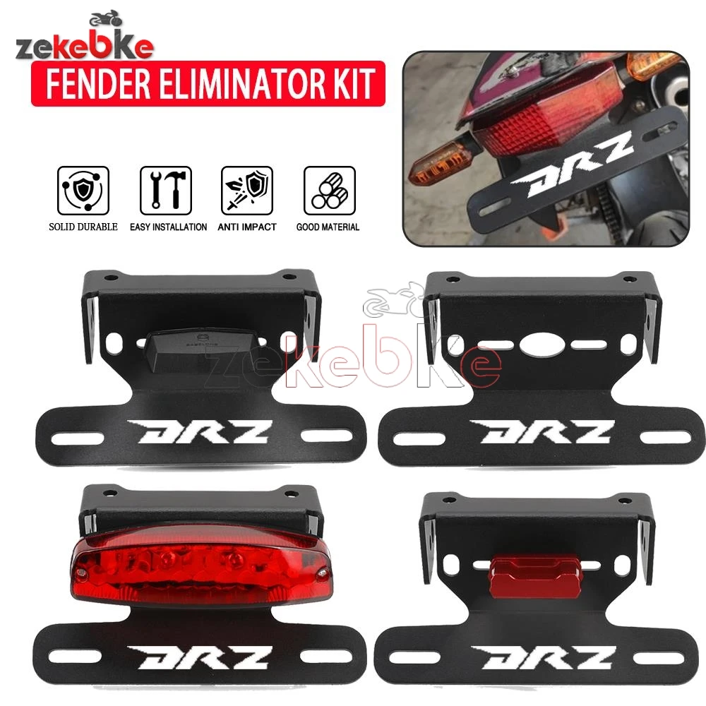 

For SUZUKI DRZ400 SM/S/E/DRZ400SM/DRZ400S/DRZ400E Motorcycle Fender Eliminator License Plate Holder LED Tail Light Tail Tidy