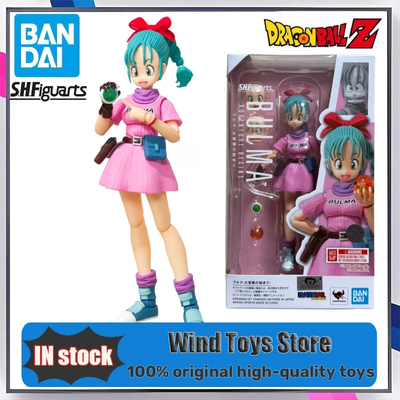 

100% оригинал в наличии Bandai Dragon Ball S.H.Figuarts Bulma The Adventure Begins SHF Bulma Фигурки Коллекционные модели