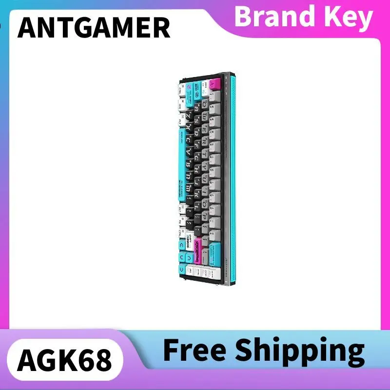 

ANTGAMER AGK68 Ink Shadow 8 кГц Проводной магнитный переключатель Игровая клавиатура RT0.001MM 0.8Ms SOCD RGB Light Многофункциональная клавиатура