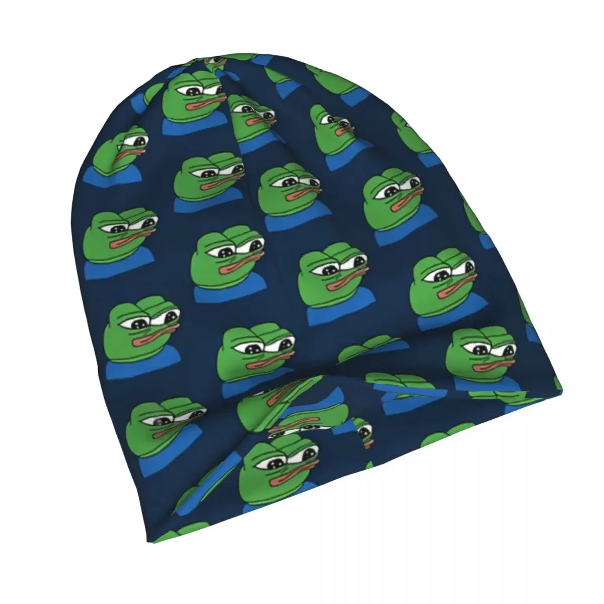 Pepe The Frog Skullies Beanies Caps Wall Eyed Thin Hat Autumn Spring Bonnet Hats Men Women's Hip Hop Ski Cap