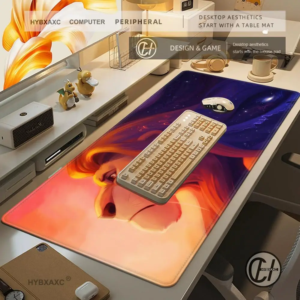 1000x500 The Lion King Mouse Pad Cartoon Lockedge Large Gaming Pad Computer Gamer Keyboard Mat Desk Mousepad PC Desk Pad