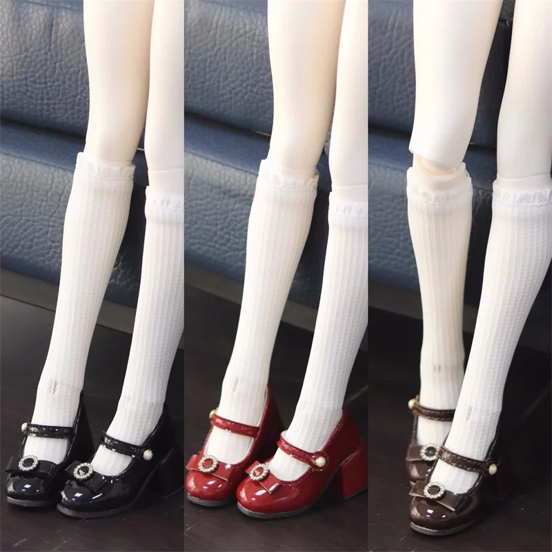 

Кукольная обувь BJD, элегантная игрушка для девочек, 1/3 круглого носка, бант, глянцевый, красный, черный, коричневый, с одной пряжкой, толстые низкие каблуки, подарки, аксессуары для кукол