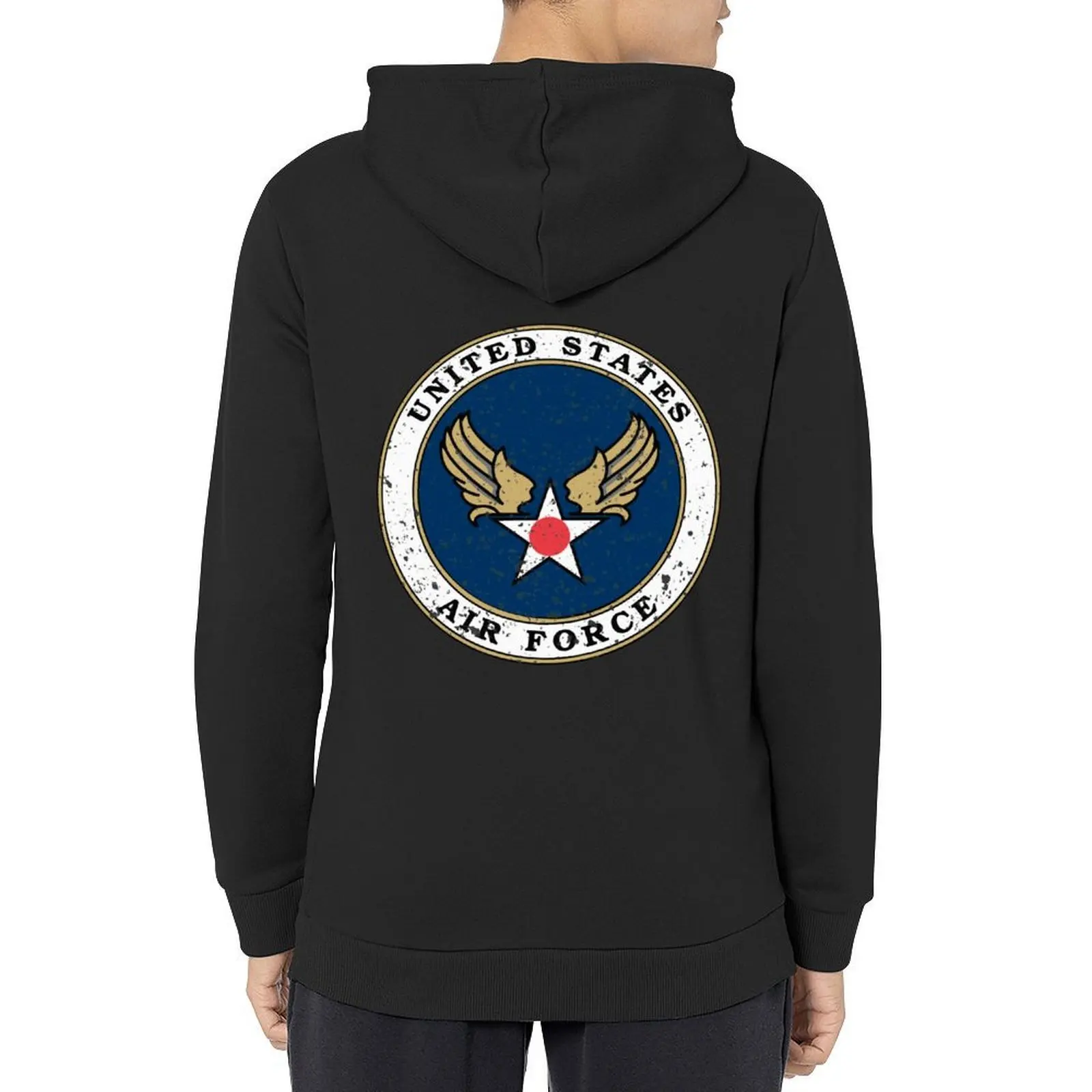 

United Stated Air Force USAF Vintage Logo Hoodie graphic t shirts men men's clothing japanese style autumn hoodie graphic
